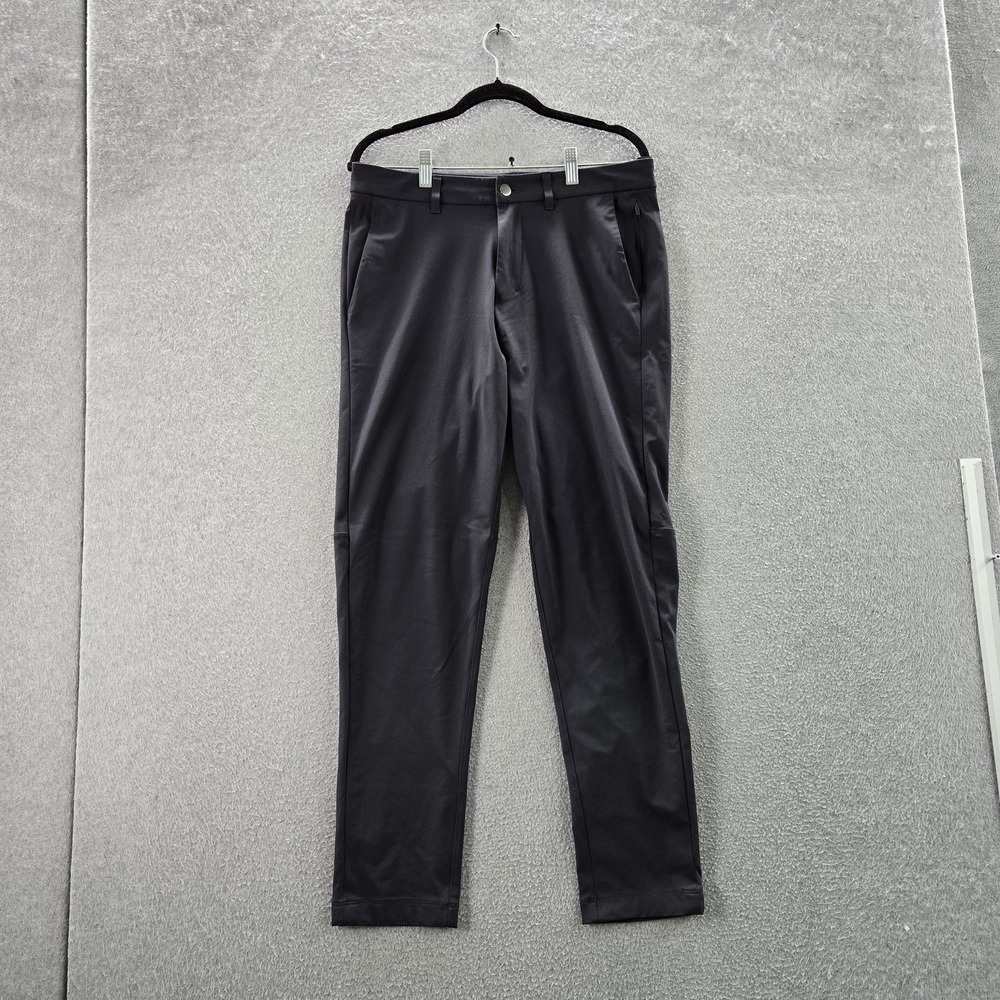 Lululemon Men Activewear Pants‎ 31 Black Commission Slim Warpstreme Zipper